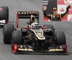 yapboz Kimi Raikkonen - Lotus - Grand Prix of Spain (2012) (3 pozisyon)
